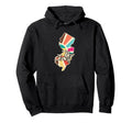New Jersey Pride Map Art Colorful Hoodie - Trendy Graphic for Adults - T-Shirt, Sweatshirt, Hoodie