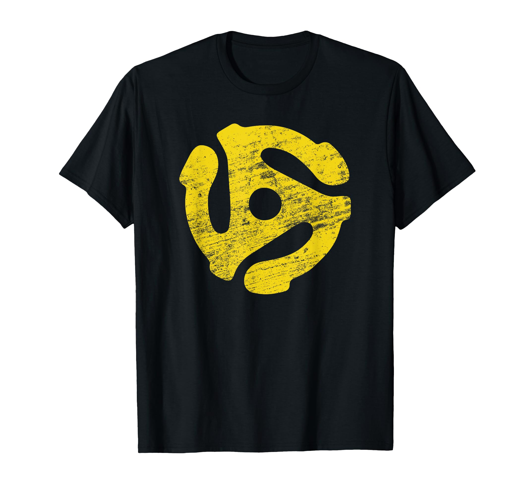 Vinyl Record 45 Rpm Spindle Adapter T-Shirt - Fun Novelty Design for Adults - T-Shirt, Sweatshirt, Hoodie
