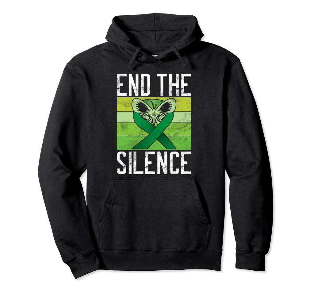 End Silence Mental Health Hoodie - Fun Novelty Design for Adults - T-Shirt, Sweatshirt, Hoodie