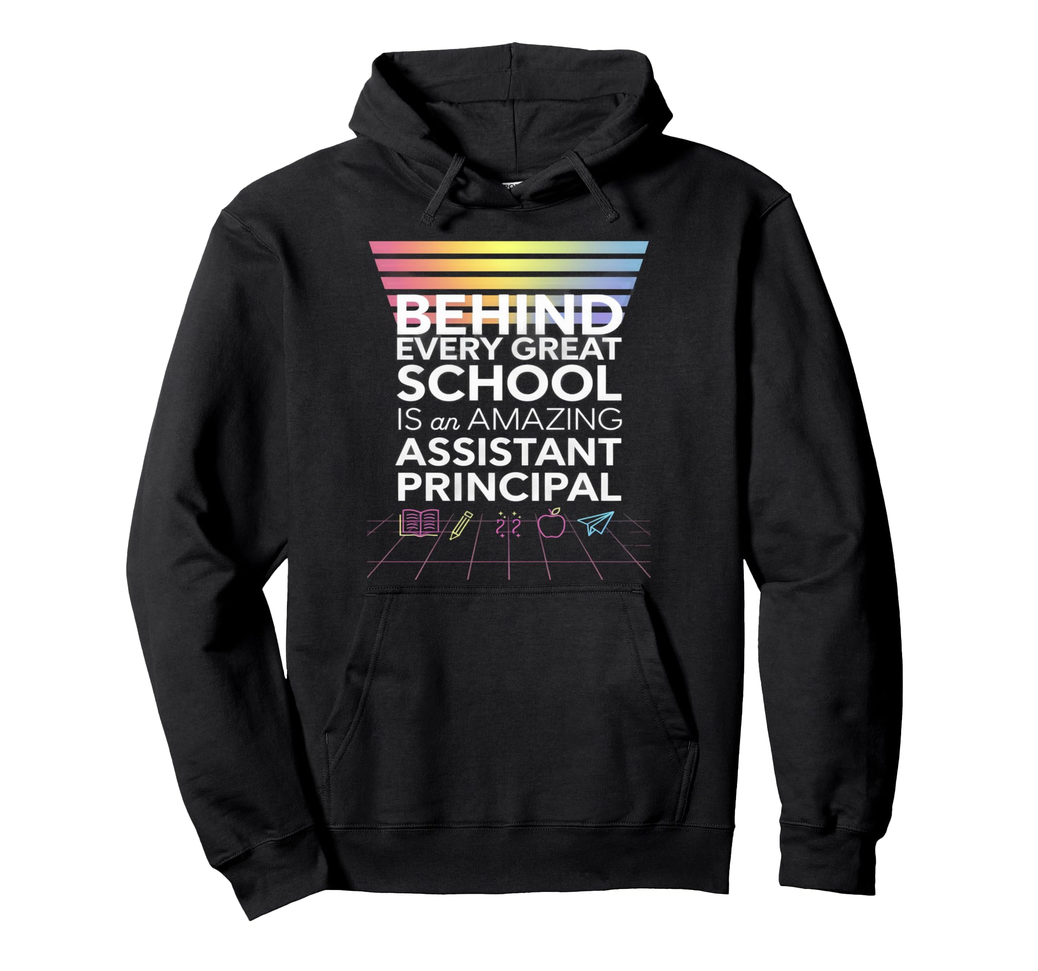 Amazing Assistant Principal 80S Synthwave Hoodie - Trendy Graphic Men Women - T-Shirt, Sweatshirt, Hoodie