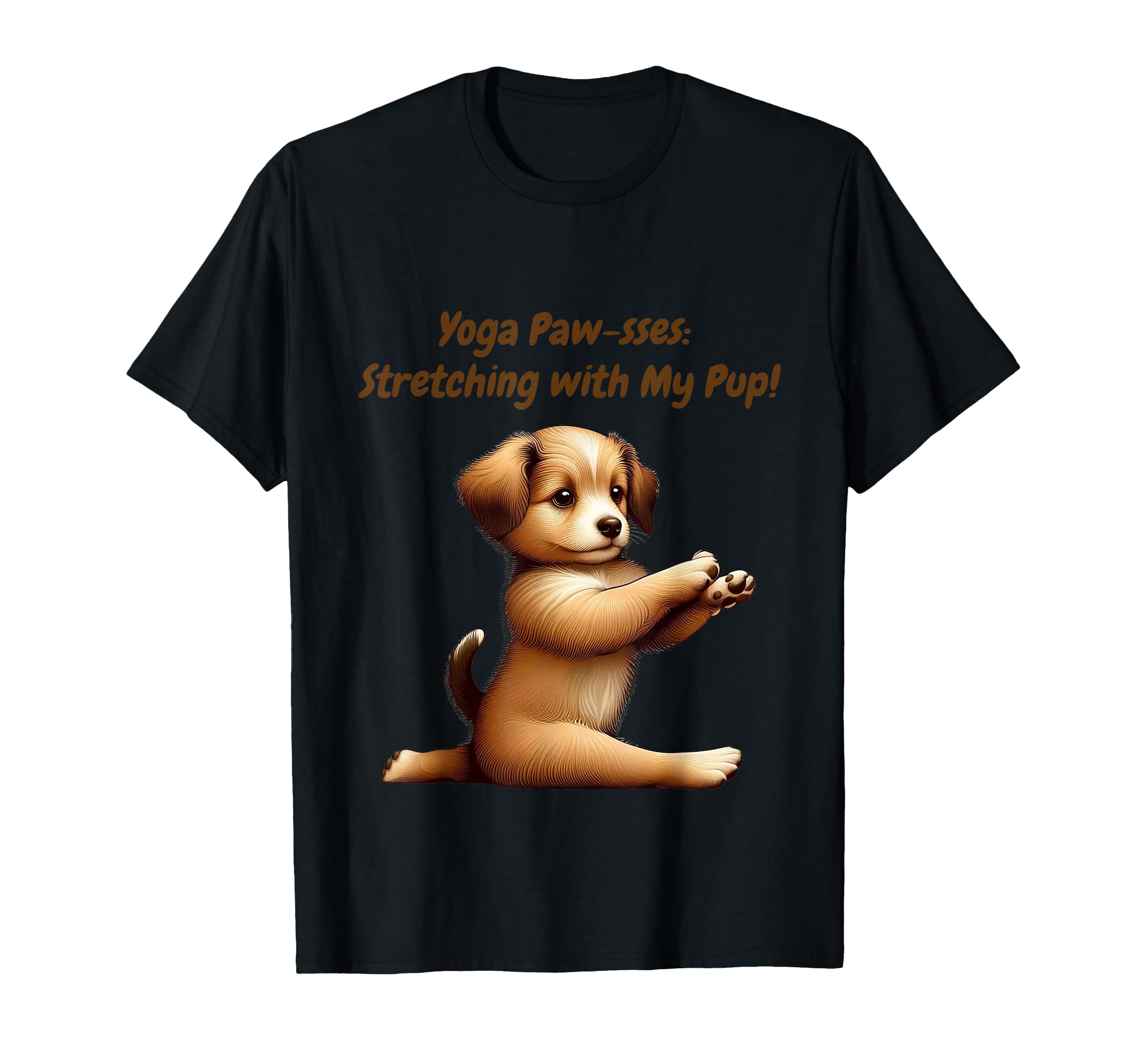 Funny Paws And Reflect Adorable Puppy T-Shirt - Unique Graphic for Adults - T-Shirt, Sweatshirt, Hoodie