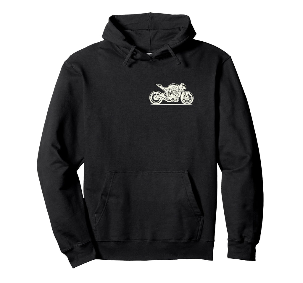 Motorcycle Club Pocket Hoodie - Custom Art Print for Adults - T-Shirt, Sweatshirt, Hoodie
