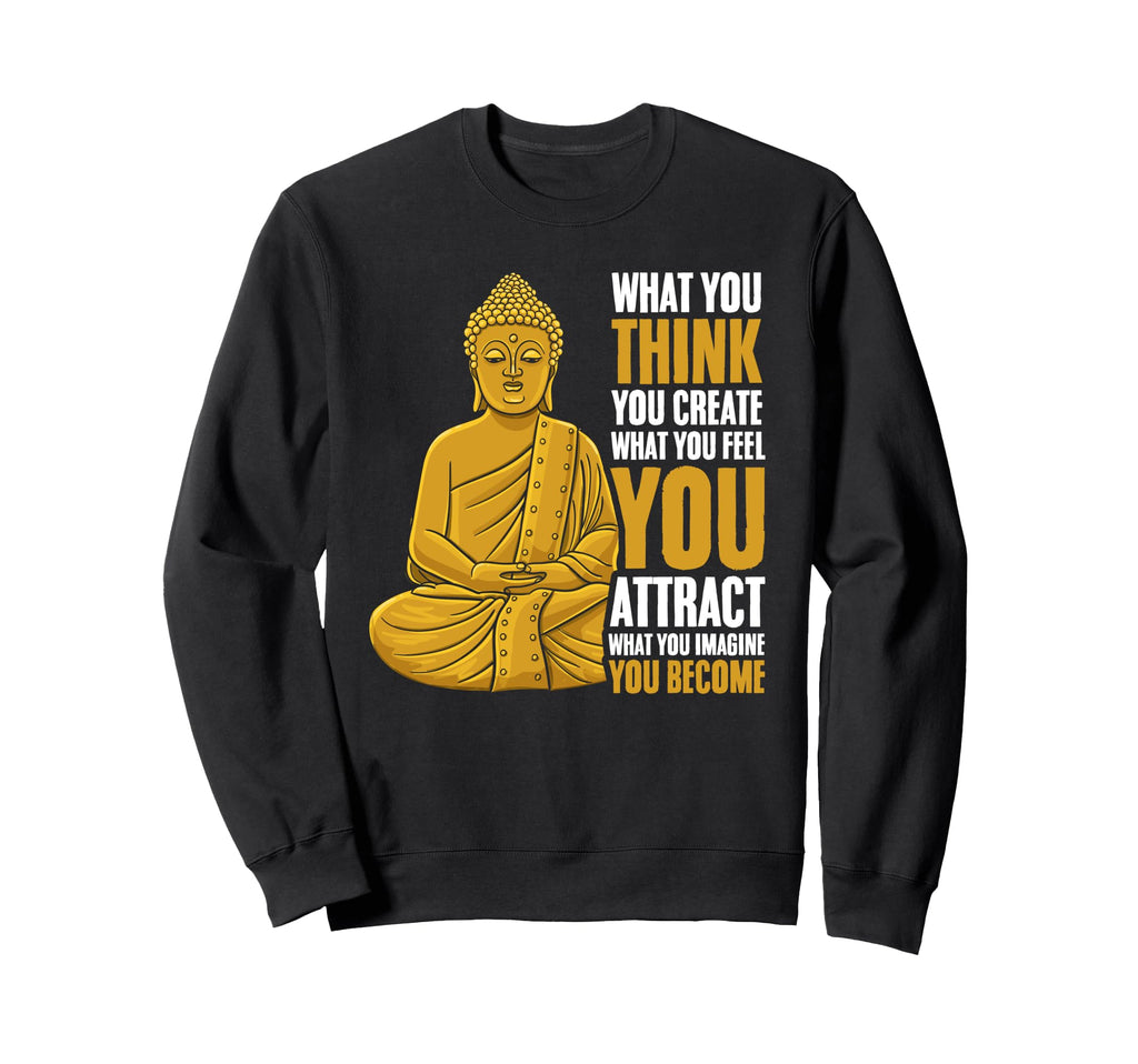 Buddhist Namaste Mindfulness Yoga Sweatshirt - Unique Graphic Men Women - T-Shirt, Sweatshirt, Hoodie