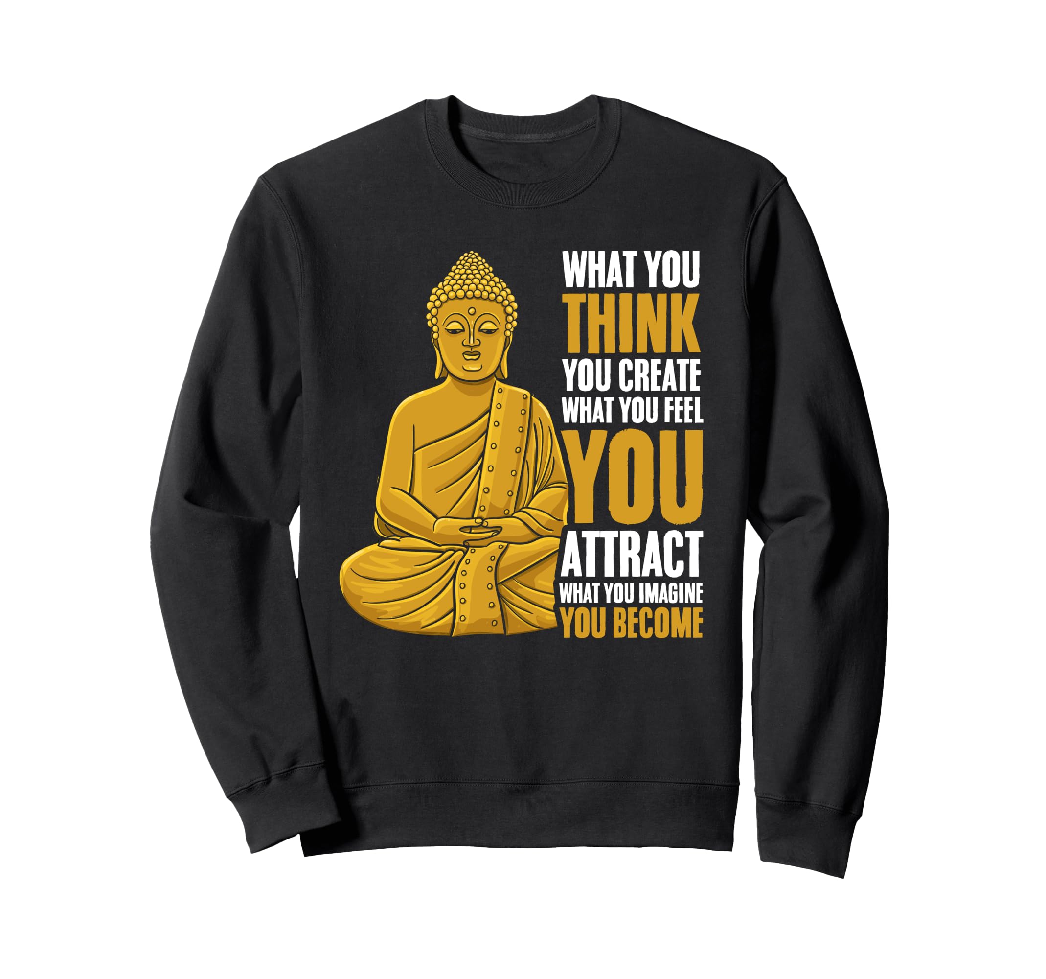 Buddhist Namaste Mindfulness Yoga Sweatshirt - Unique Graphic Men Women - T-Shirt, Sweatshirt, Hoodie