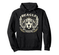 Beagle Mom Biker Wings Motorcycle Lover Hoodie - Fun Novelty Design Unisex - T-Shirt, Sweatshirt, Hoodie