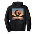 Melting Vinyl Record Sunset Aesthetic Hoodie - Streetwear Style Unisex - T-Shirt, Sweatshirt, Hoodie