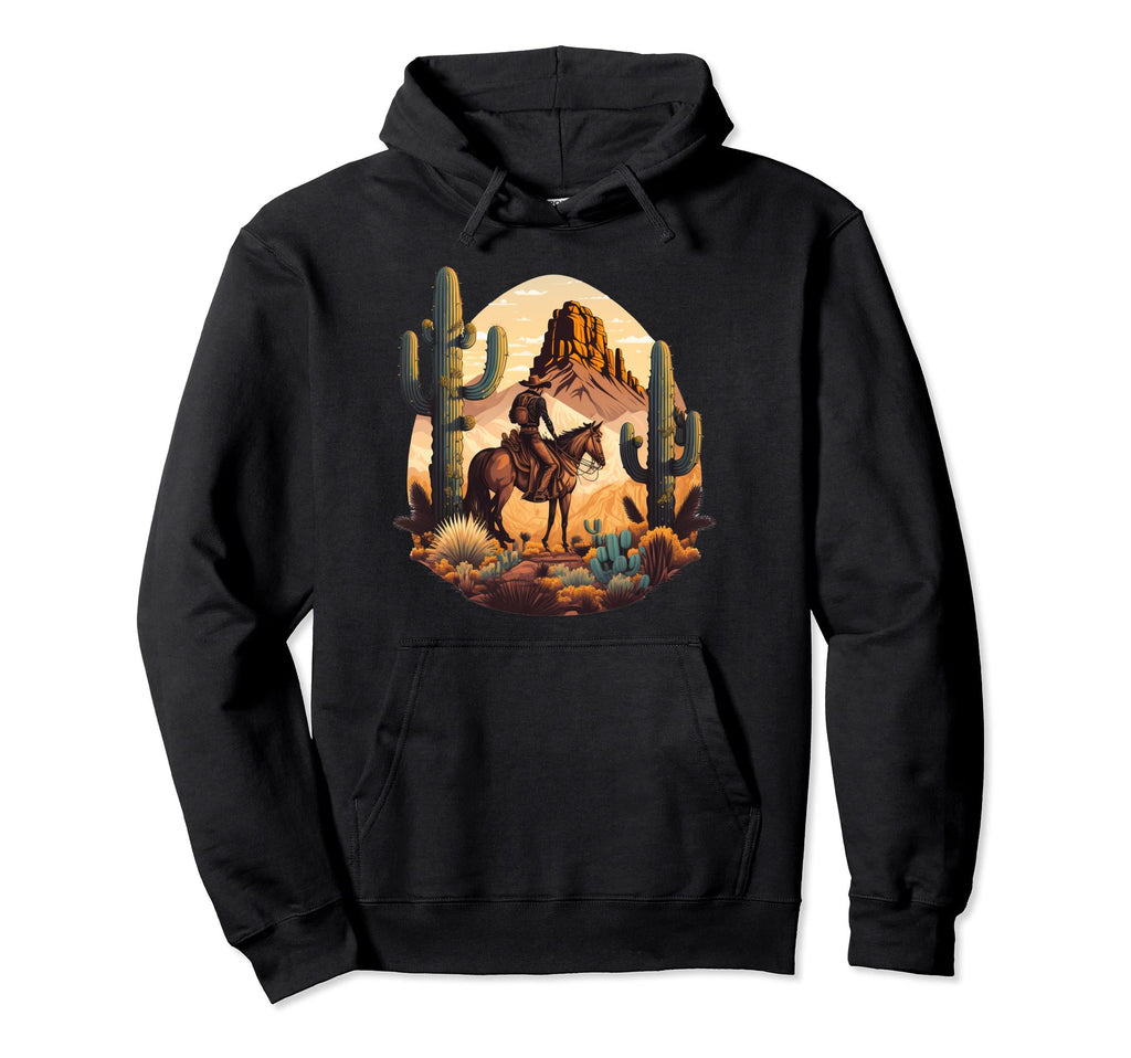 Cowboy T Shirts Horse Riding Western Hoodie - Aesthetic Graphic Unisex - T-Shirt, Sweatshirt, Hoodie