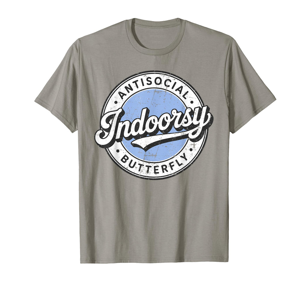 Indoorsy Antisocial Butterfly Introvert T-Shirt - Trendy Graphic Unisex - T-Shirt, Sweatshirt, Hoodie