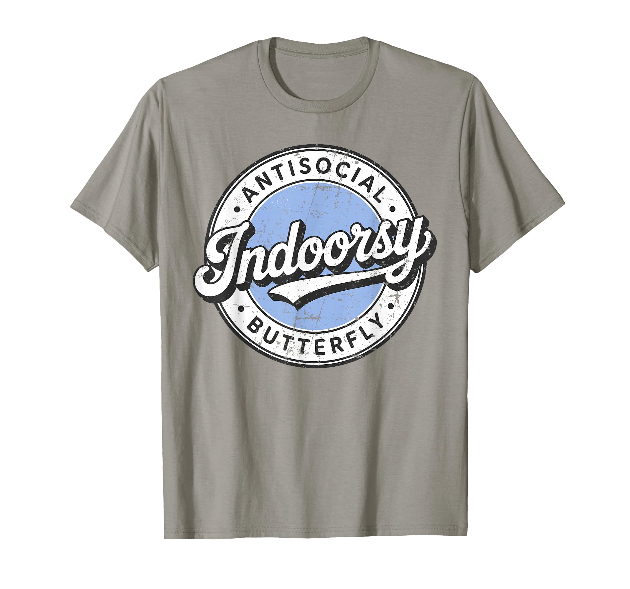 Indoorsy Antisocial Butterfly Introvert T-Shirt - Trendy Graphic Unisex - T-Shirt, Sweatshirt, Hoodie