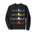 Roller Skate Heartbeat Skater Sweatshirt - Graphic Print for Adults - T-Shirt, Sweatshirt, Hoodie