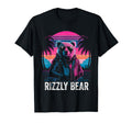 Rizzly Bear Synthwave Retrowave T-Shirt - Custom Art Print for Adults - T-Shirt, Sweatshirt, Hoodie
