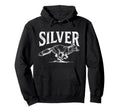 Funny Silver Fox Visual Pun Wildlife Hoodie - Novelty Apparel Men Women - T-Shirt, Sweatshirt, Hoodie