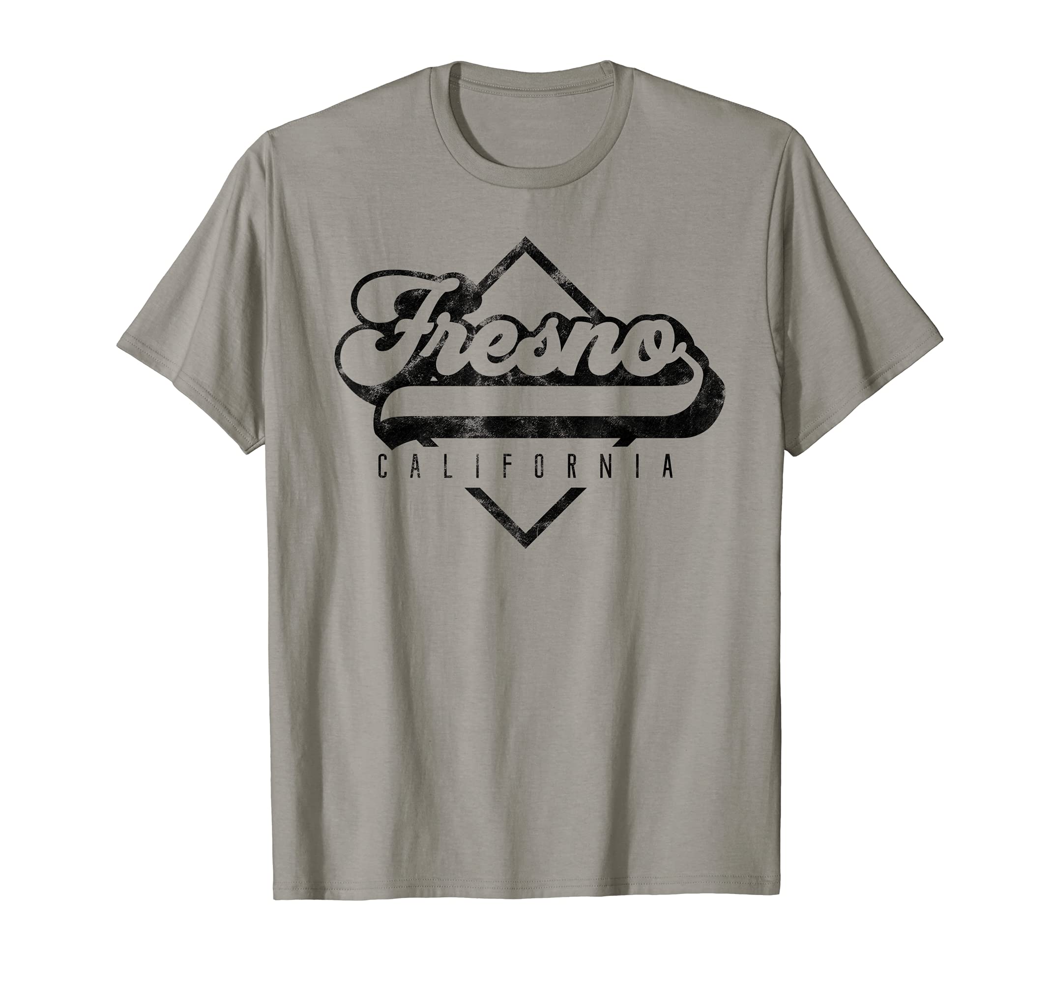Fresno California Distressed 70S 80S T-Shirt - Novelty Apparel Unisex - T-Shirt, Sweatshirt, Hoodie