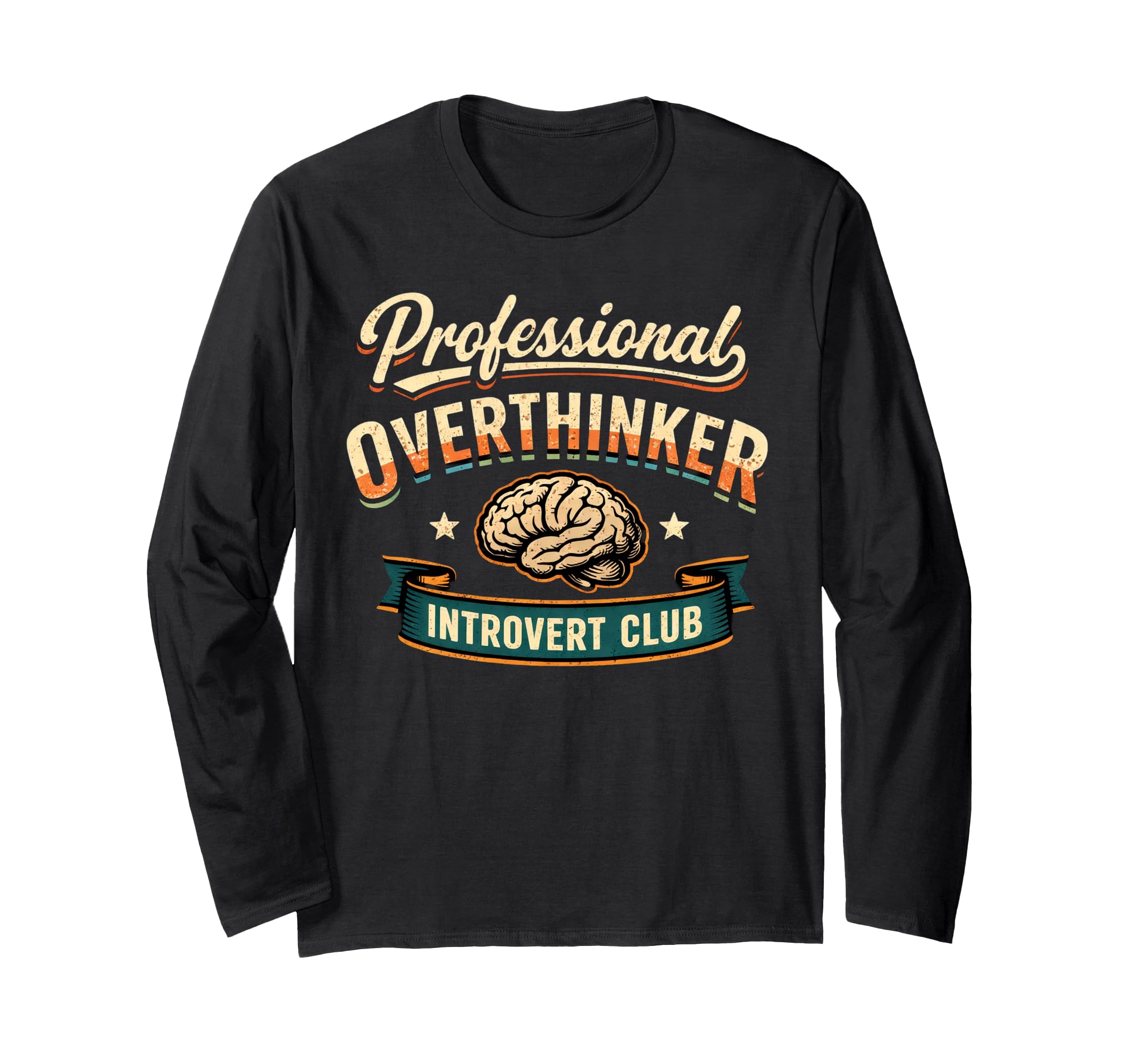 Professional Overthinker Introvert Club T-Shirt - Trendy Graphic Unisex - T-Shirt, Sweatshirt, Hoodie