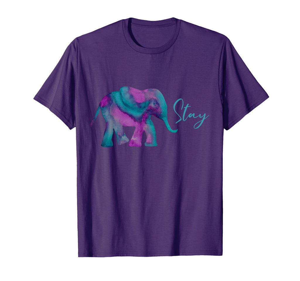 Stay Suicide Prevention Teal Purple T-Shirt - Custom Art Print Unisex - T-Shirt, Sweatshirt, Hoodie