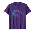 Stay Suicide Prevention Teal Purple T-Shirt - Custom Art Print Unisex - T-Shirt, Sweatshirt, Hoodie