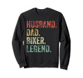 Husband Dad Biker Funny Motorcycle Sweatshirt - Fun Novelty Design Unisex - T-Shirt, Sweatshirt, Hoodie