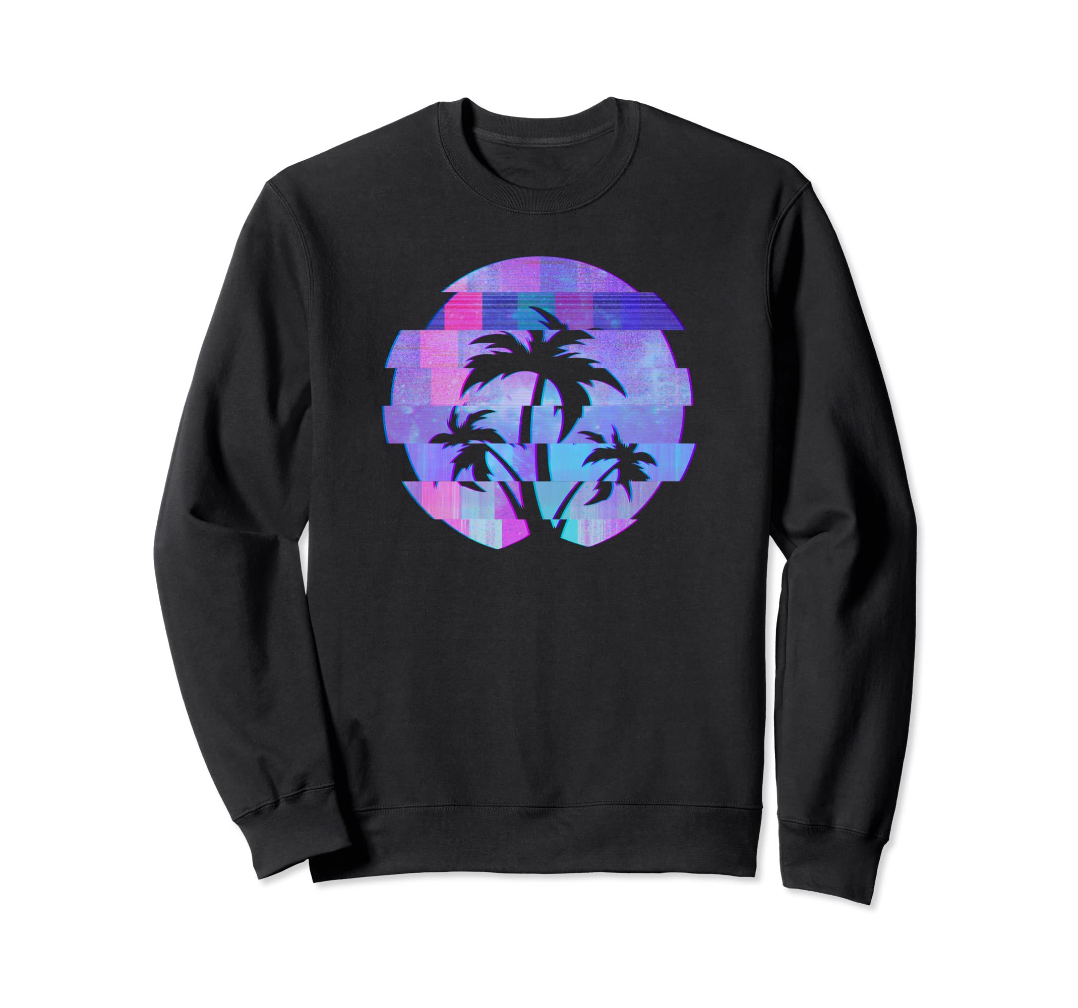 Vaporwave Aesthetic Art Palm Sweatshirt - Minimalist Print for Adults - T-Shirt, Sweatshirt, Hoodie