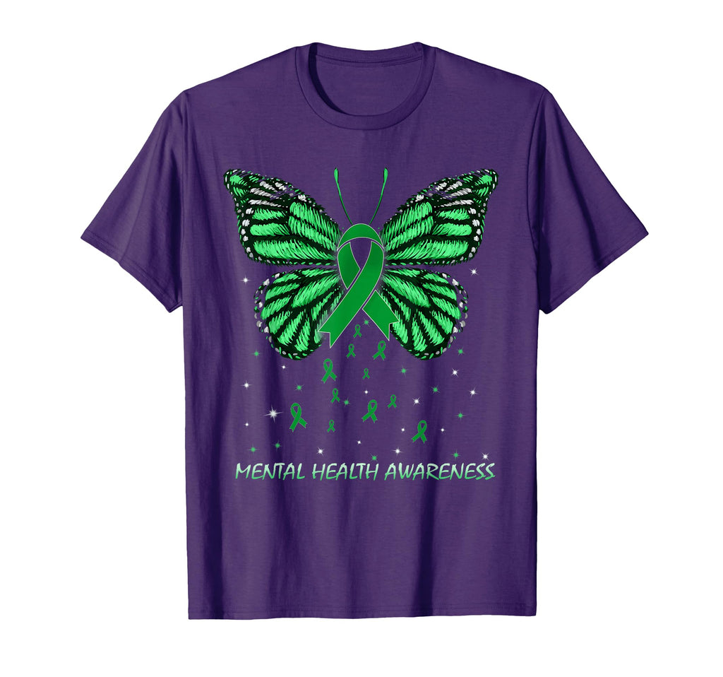 Mental Health Awareness Butterfly T-Shirt - Unique Graphic Unisex - T-Shirt, Sweatshirt, Hoodie