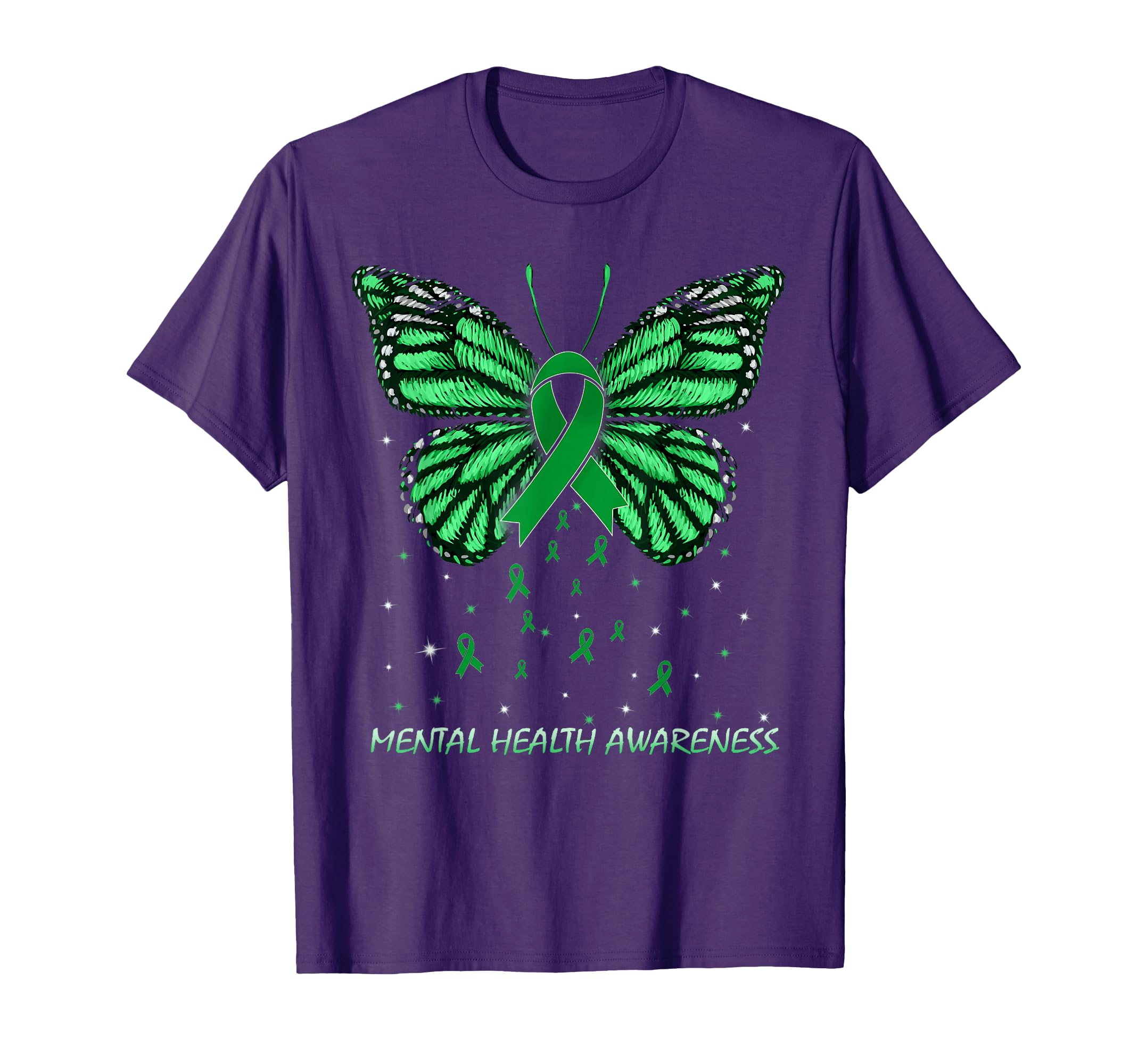 Mental Health Awareness Butterfly T-Shirt - Unique Graphic Unisex - T-Shirt, Sweatshirt, Hoodie