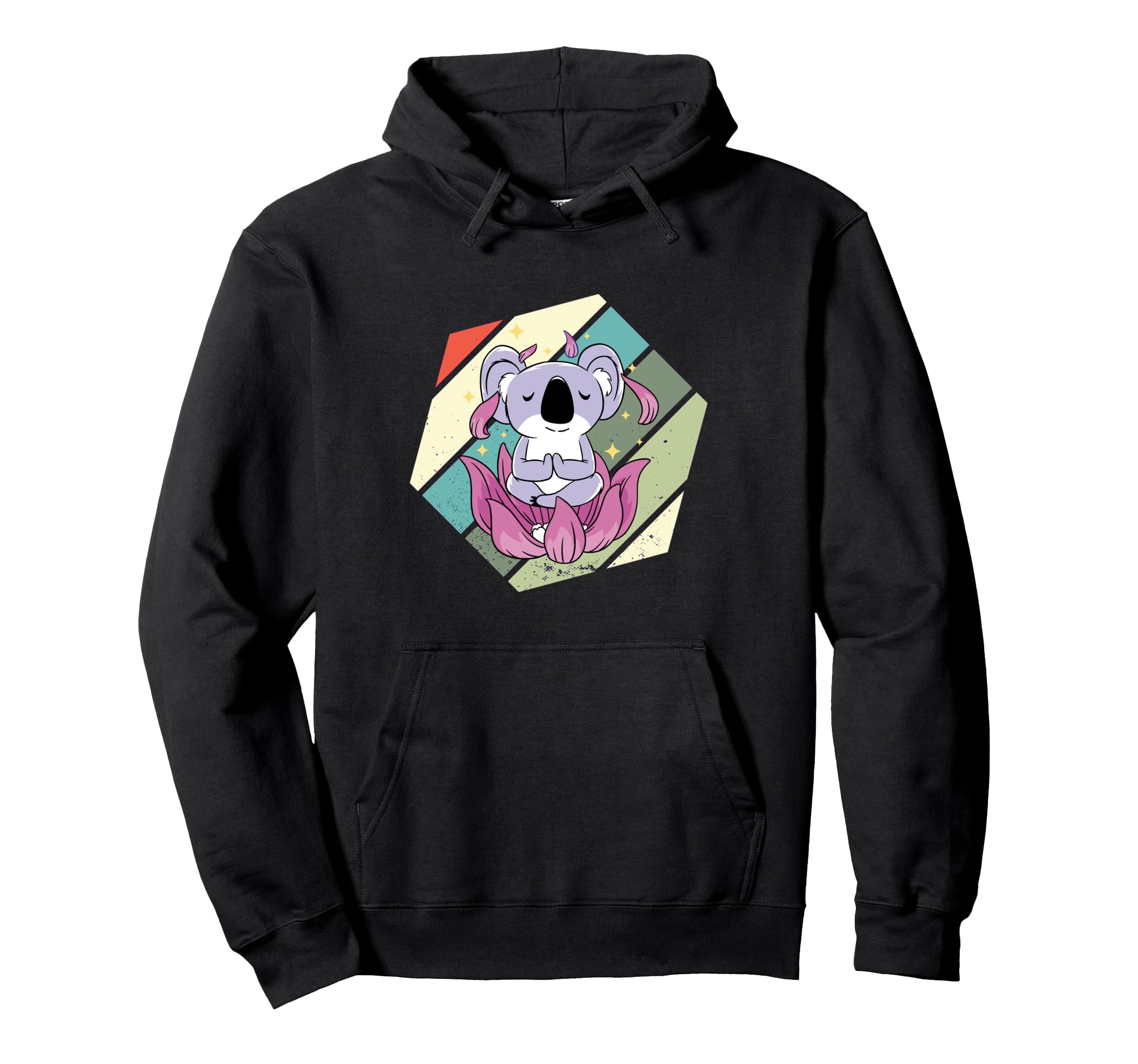 Koala Meditation Lotus Peaceful Zen Hoodie - Novelty Apparel Men Women - T-Shirt, Sweatshirt, Hoodie