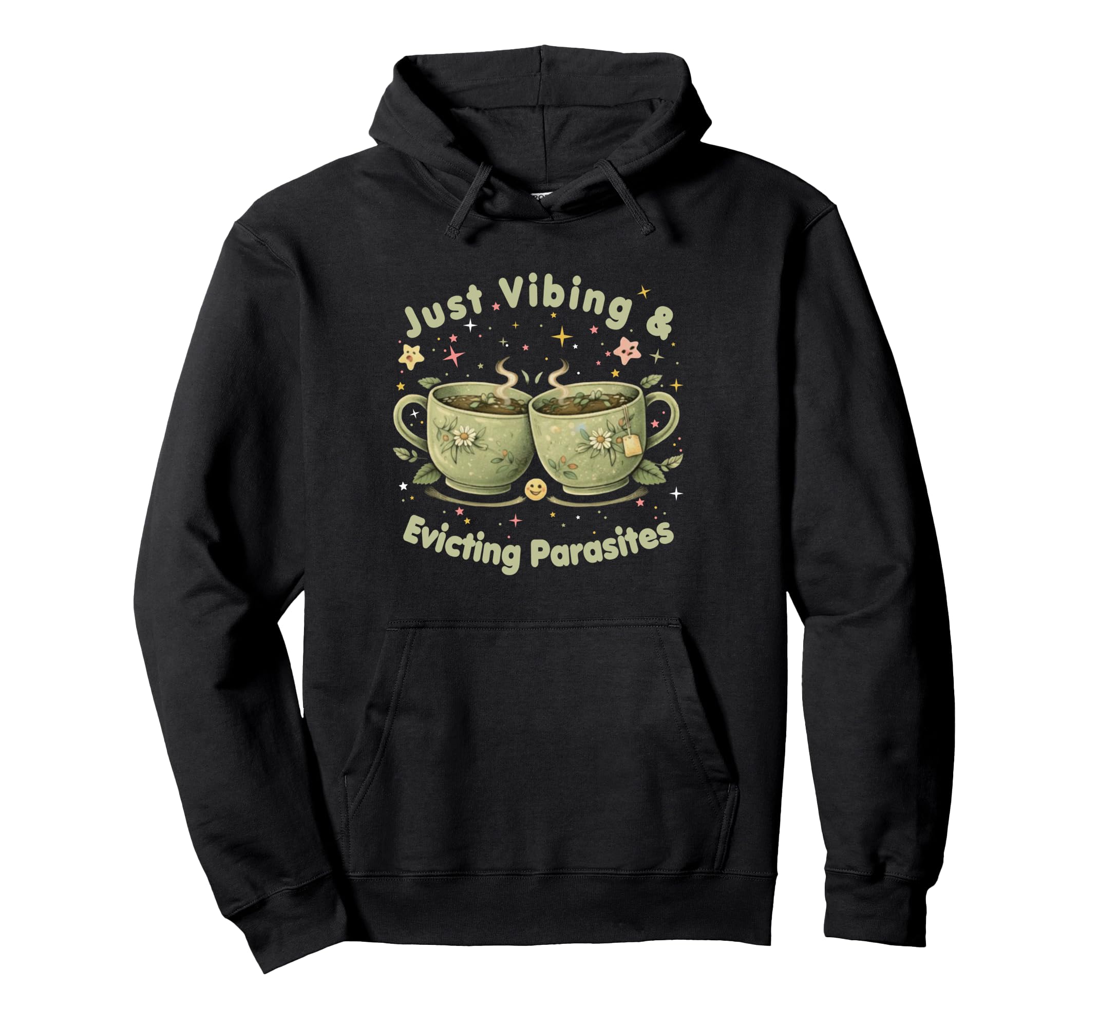 Funny Wellness Vibes Aesthetic Tea Lover Hoodie - Aesthetic Graphic Unisex - T-Shirt, Sweatshirt, Hoodie