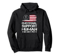 Emotional Support Human Do Not Pet Hoodie - Custom Art Print Men Women - T-Shirt, Sweatshirt, Hoodie