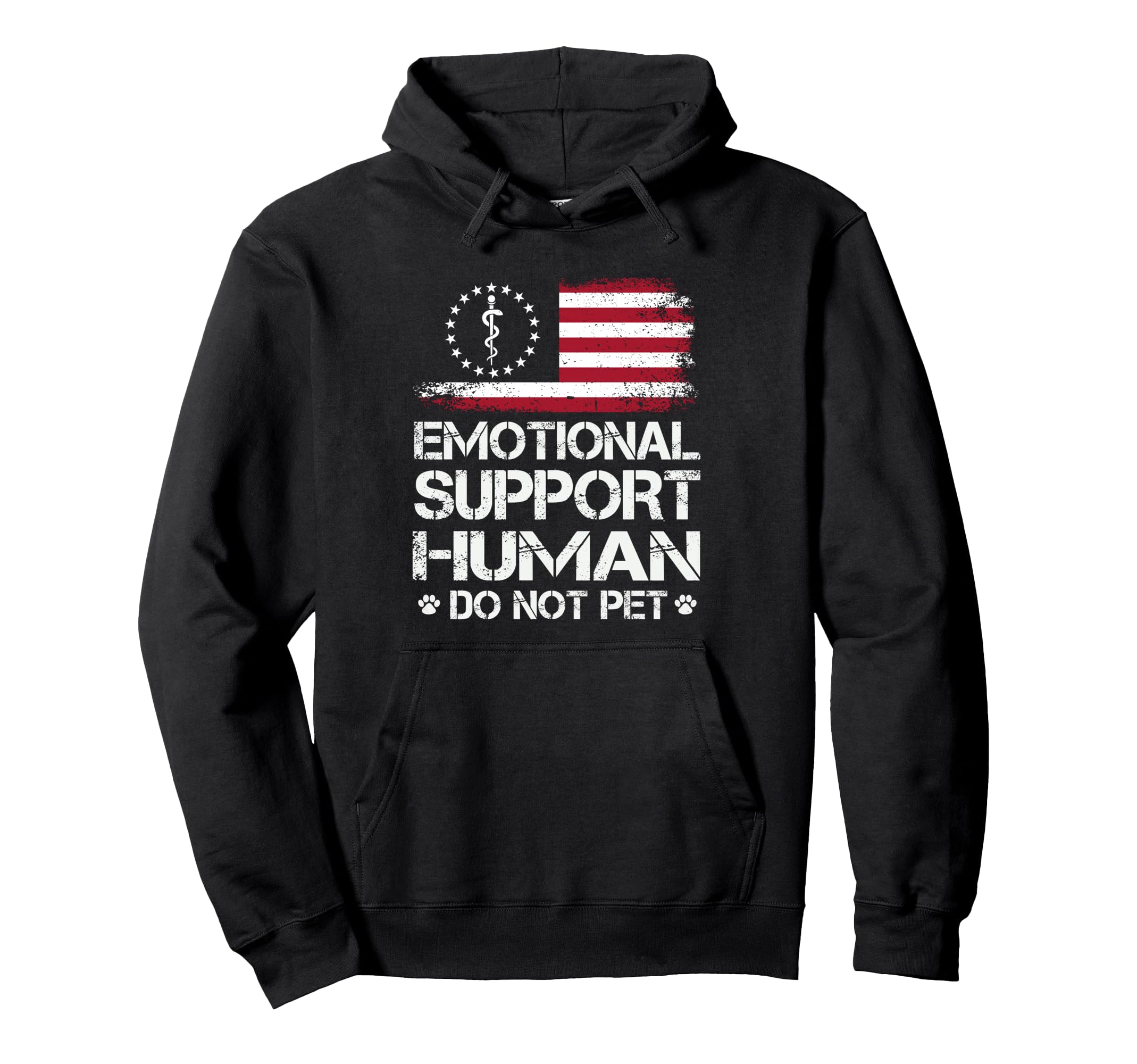Emotional Support Human Do Not Pet Hoodie - Custom Art Print Men Women - T-Shirt, Sweatshirt, Hoodie