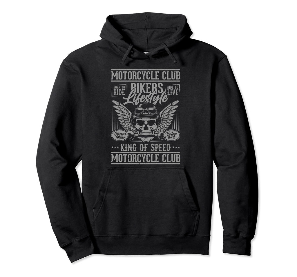 Motorcycle Club Bikers King Lifestyle Hoodie - Custom Art Print Men Women - T-Shirt, Sweatshirt, Hoodie