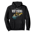 West Virginia Wilderness Fishing Hoodie - Novelty Apparel Men Women - T-Shirt, Sweatshirt, Hoodie