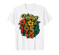 1954 Floral Pattern Hibiscus Art T-Shirt - Aesthetic Graphic Men Women - T-Shirt, Sweatshirt, Hoodie