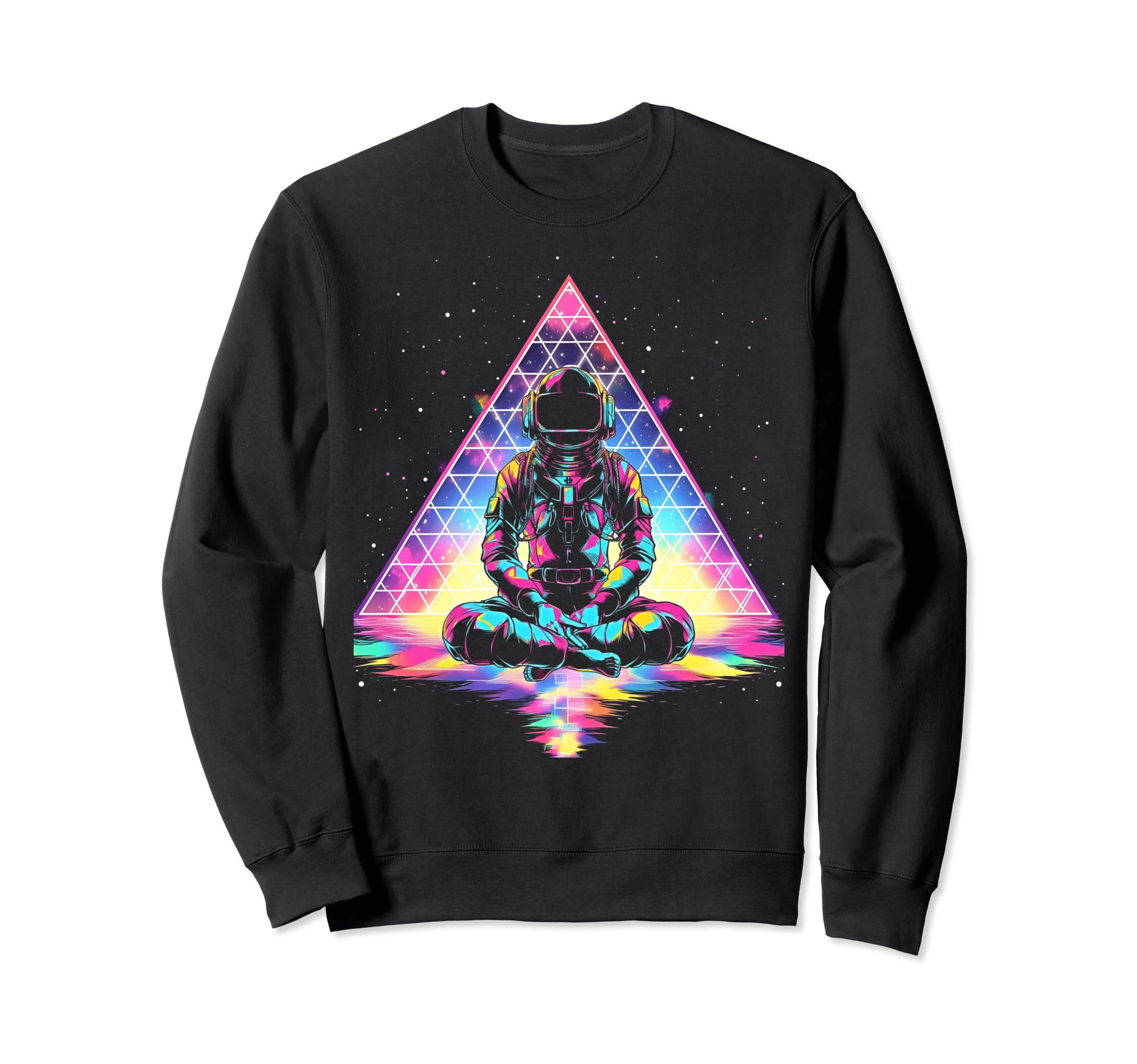 Synthwave Astronaut Cyberpunk 80S Sweatshirt - Unique Graphic for Adults - T-Shirt, Sweatshirt, Hoodie