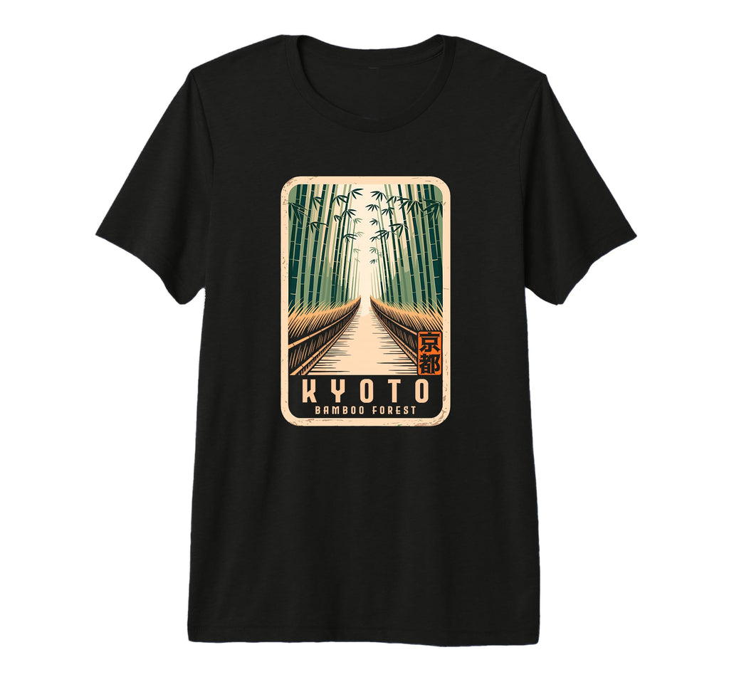 Kyoto Bamboo Grove Arashiyama T-Shirt - Novelty Apparel for Adults - T-Shirt, Sweatshirt, Hoodie