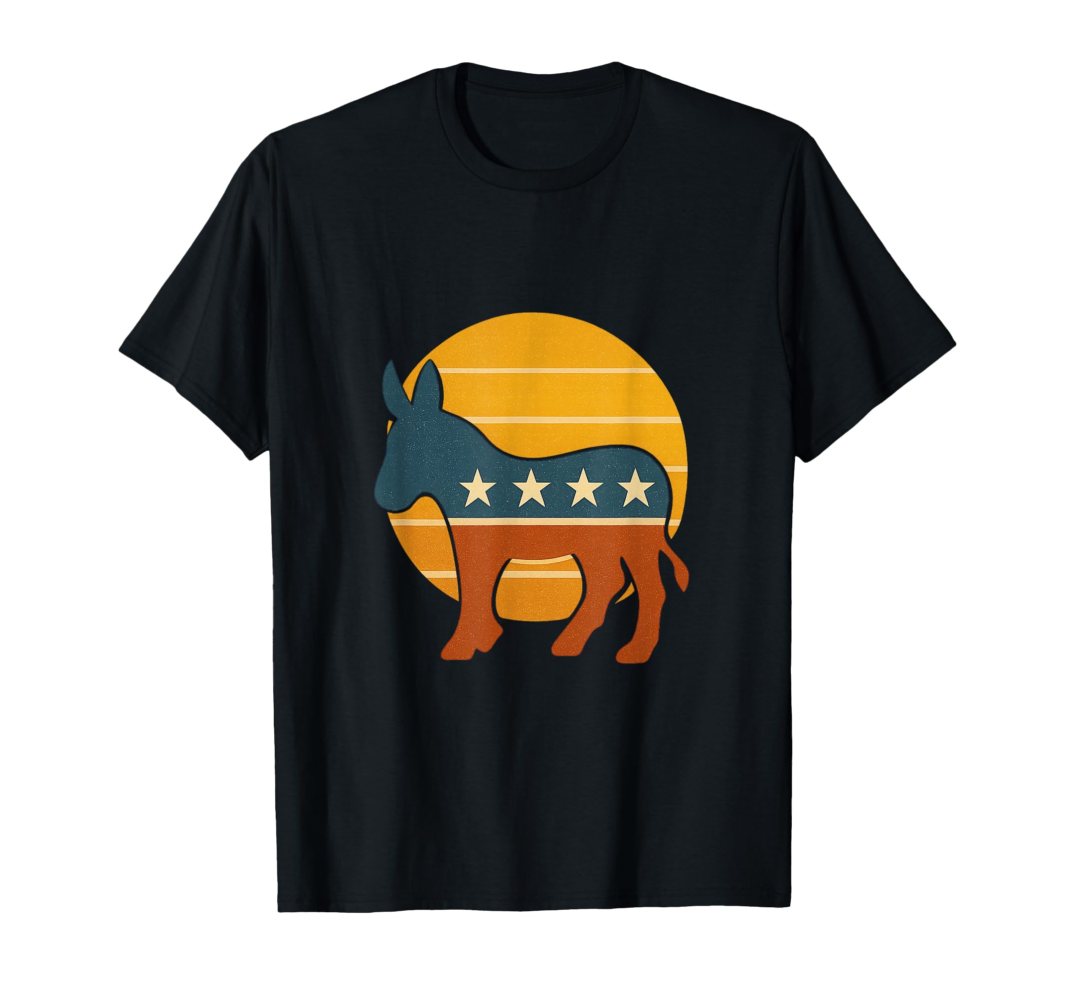 1970S Democratic Donkey Sunset T-Shirt - Aesthetic Graphic Men Women - T-Shirt, Sweatshirt, Hoodie