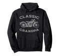 Grandpa Funny Motorcycle Mens Biker Hoodie - Minimalist Print Men Women - T-Shirt, Sweatshirt, Hoodie