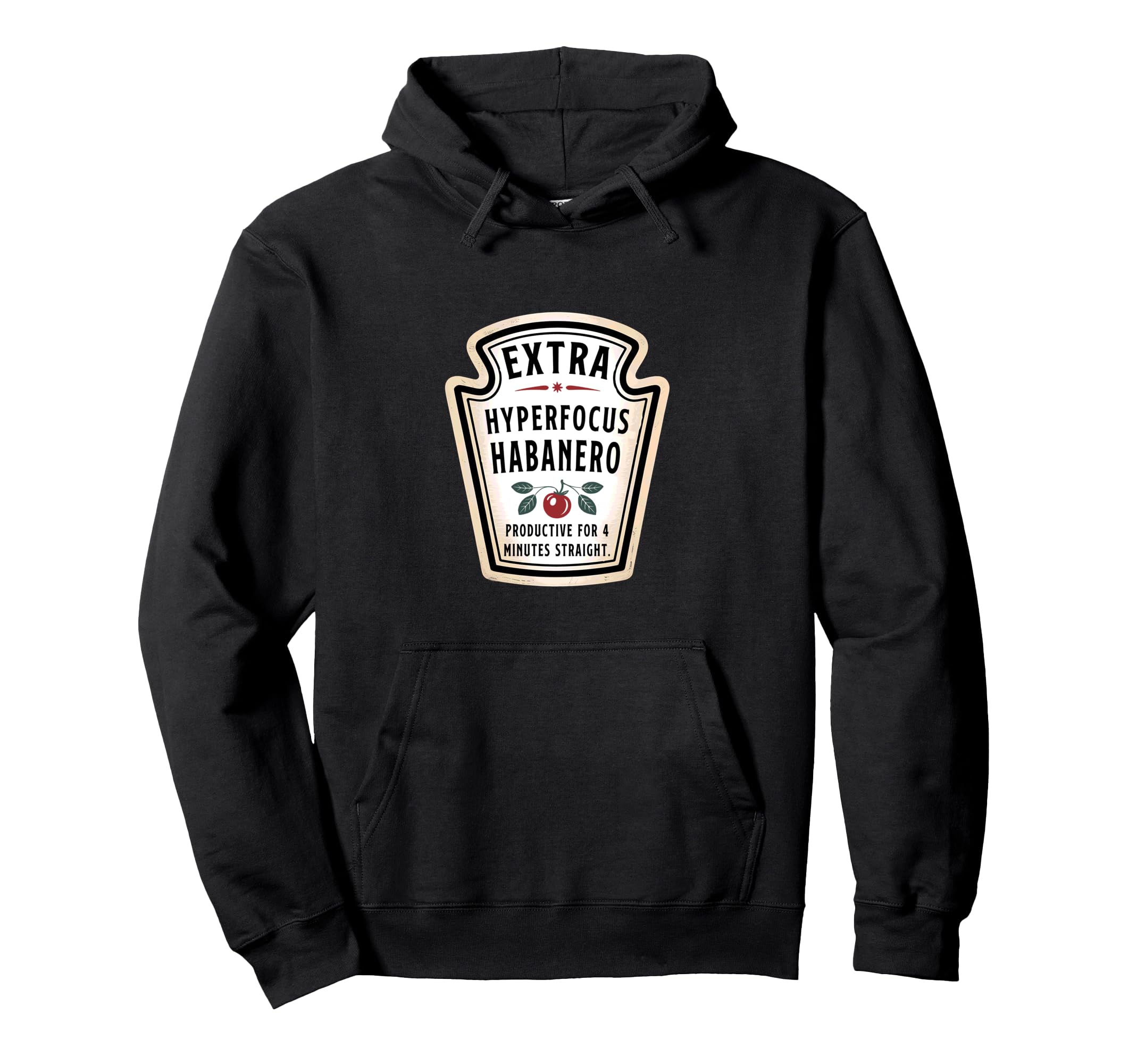 Hyperfocus Habanero Overthinker Adhd Hoodie - Novelty Apparel for Adults - T-Shirt, Sweatshirt, Hoodie