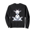 Meditation Goat Yoga Pose Relaxing Sweatshirt - Minimalist Print Unisex - T-Shirt, Sweatshirt, Hoodie