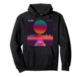 80S Cyberpunk Synthwave Sunset Hoodie - Casual Everyday Wear for Adults - T-Shirt, Sweatshirt, Hoodie