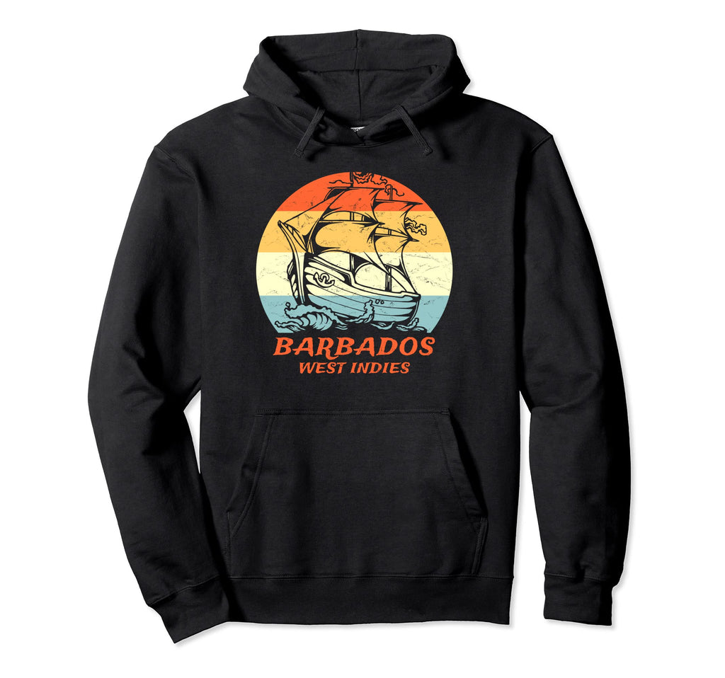 Barbados West Indies Pirate Ship Vacation Hoodie - Streetwear Style Unisex - T-Shirt, Sweatshirt, Hoodie