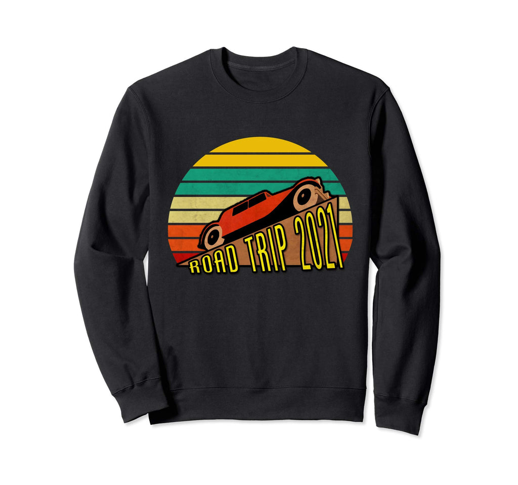 Road Trip 21 Colors Red Car Slight Sweatshirt - Custom Art Print Men Women - T-Shirt, Sweatshirt, Hoodie