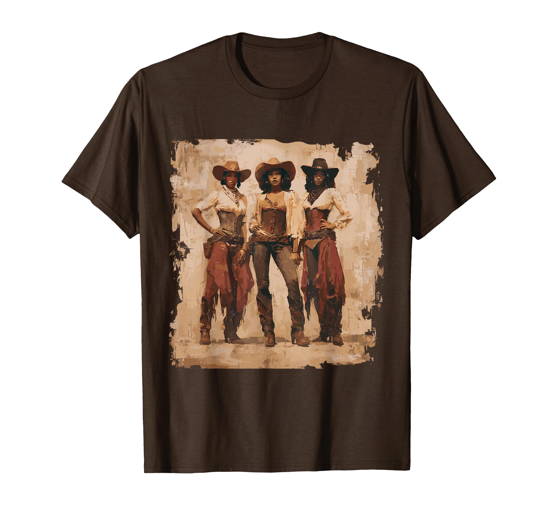 Black African American Cowgirl T-Shirt - Casual Everyday Wear for Adults - T-Shirt, Sweatshirt, Hoodie