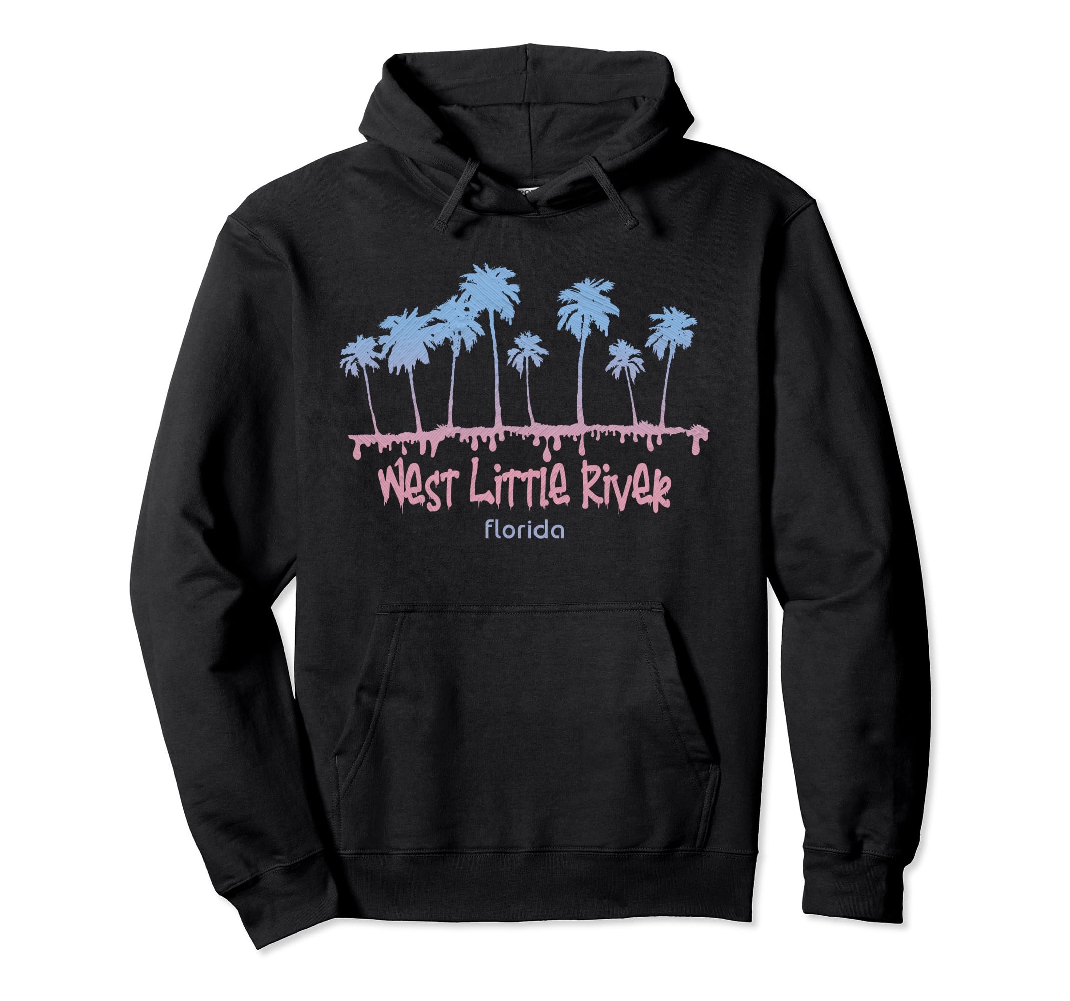 West Little River Florida Beach Surf Vibes Hoodie - Custom Art Print Unisex - T-Shirt, Sweatshirt, Hoodie