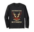 Antisocial Butterfly T-Shirt - Aesthetic Graphic for Adults - T-Shirt, Sweatshirt, Hoodie