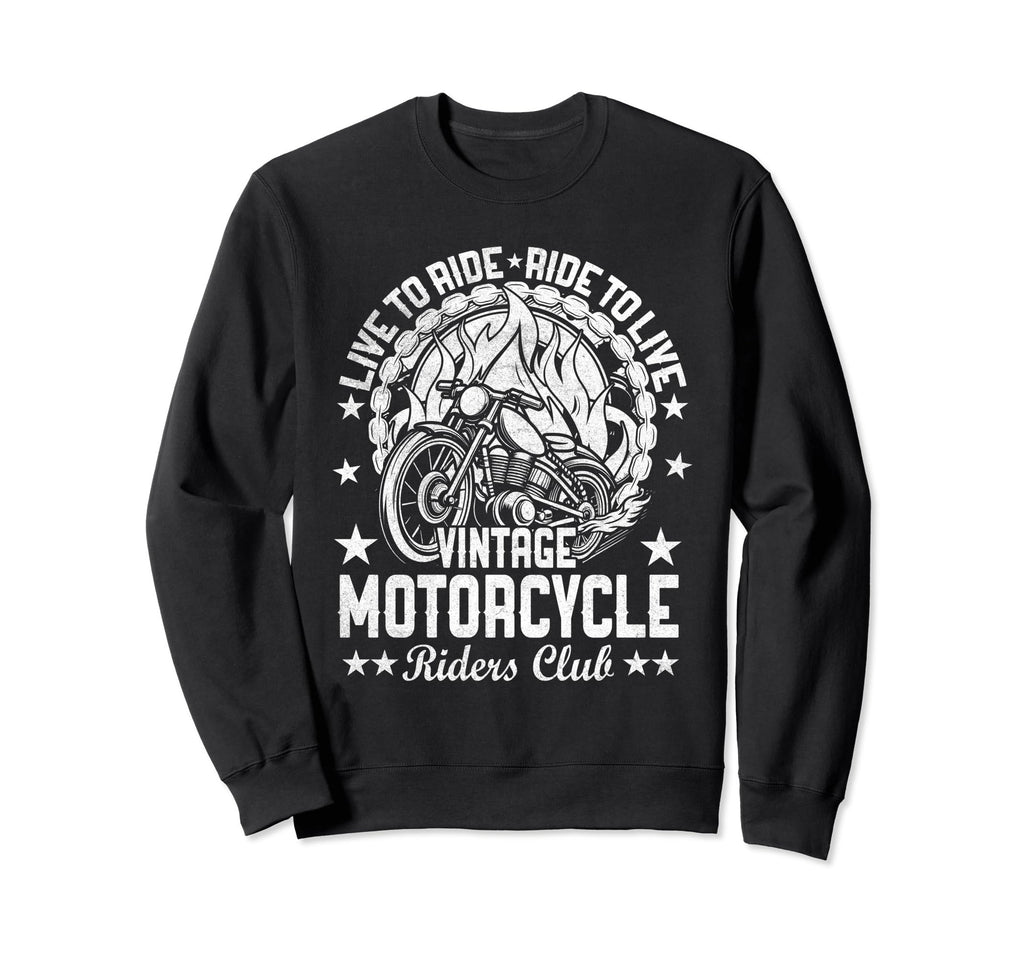 Motorcycle Club Enthusiast Sweatshirt - Custom Art Print for Adults - T-Shirt, Sweatshirt, Hoodie
