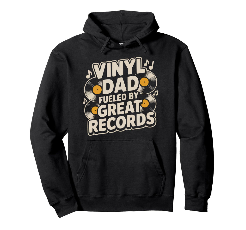 Vinyl Record Player Vinyl Collector Dad Hoodie - Minimalist Print Unisex - T-Shirt, Sweatshirt, Hoodie