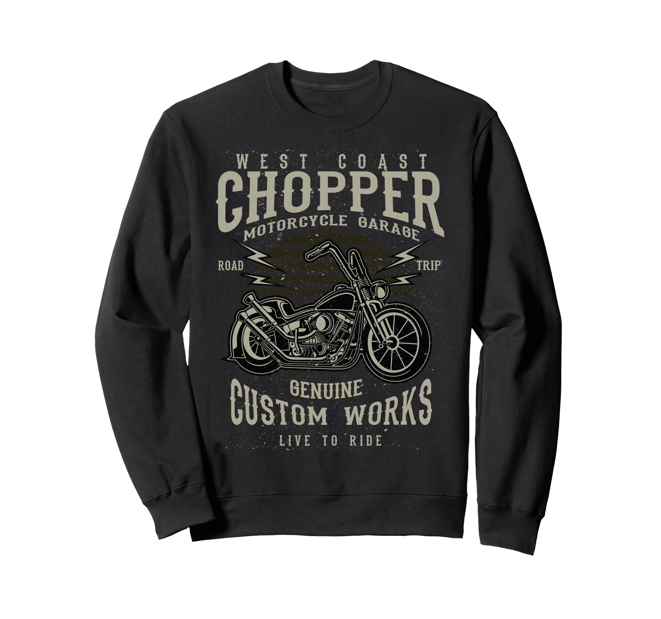 West Coast Chopper Motorcycle Garage Sweatshirt - Unique Graphic Men Women - T-Shirt, Sweatshirt, Hoodie