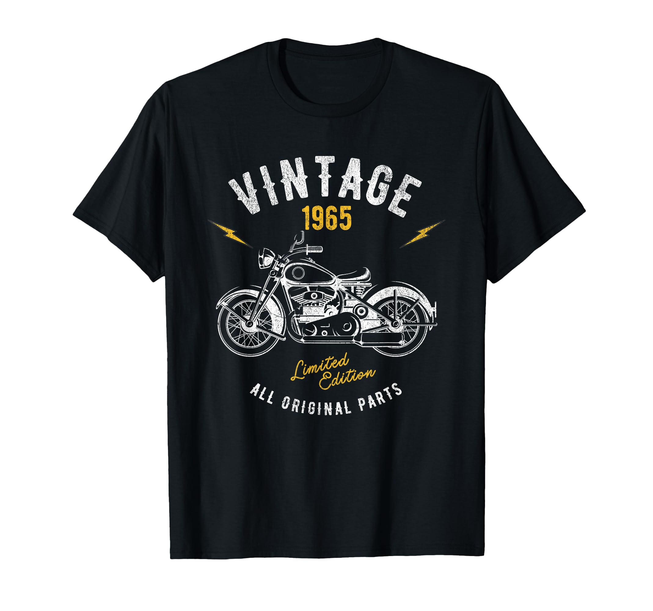 1965 Motorcycle Biker Sixtieth Birthday T-Shirt - Unique Graphic Men Women - T-Shirt, Sweatshirt, Hoodie