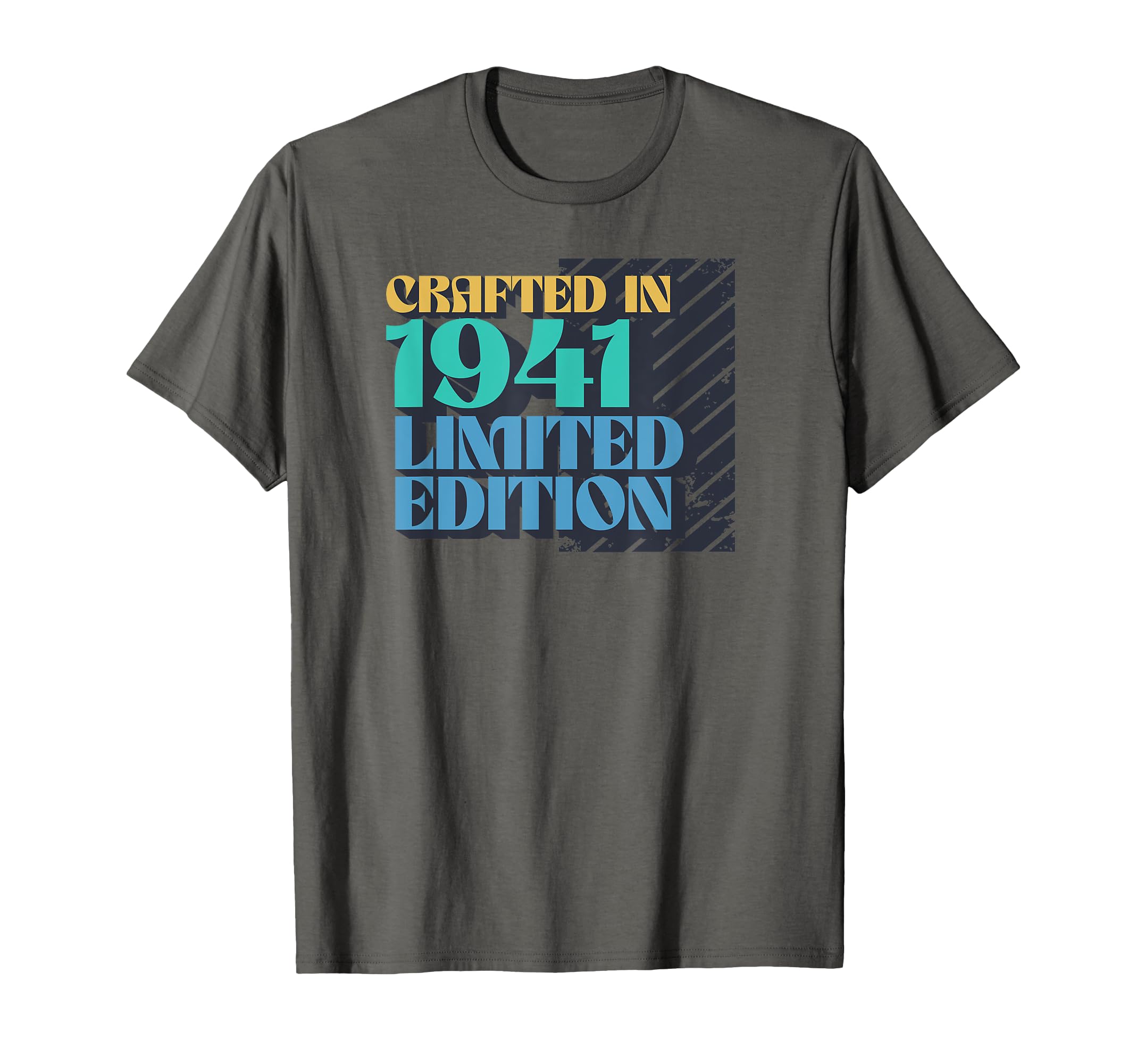 Born 1941 Birthday Typography T-Shirt - Trendy Graphic Men Women - T-Shirt, Sweatshirt, Hoodie