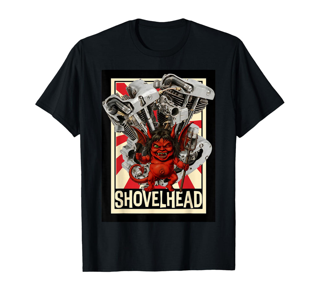 Shovelhead Engine Vtwin Old School T-Shirt - Aesthetic Graphic Men Women - T-Shirt, Sweatshirt, Hoodie