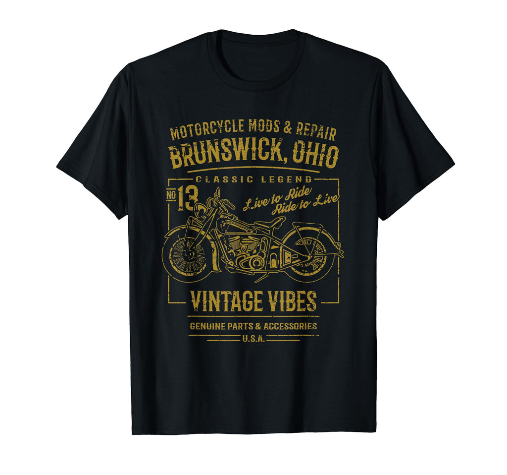Brunswick Oh Usa Distressed T-Shirt - Minimalist Print for Adults - T-Shirt, Sweatshirt, Hoodie